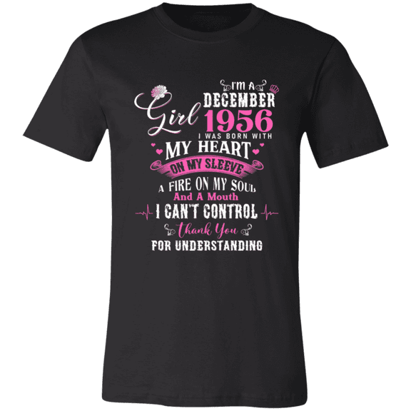 I'm December Girl 1956 70th Birthday Vintage 70 Years Old Bday Women T-Shirt