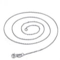 thumbnail image 4 of Collar de plata de ley 925, cadena de clavícula, cadena simple de oro rosa, cadena desnuda, cadena Element con cadena cruzada, 4 of 4