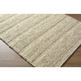 thumbnail image 3 of Hauteloom Clarke Boho Handmade Wool Natural Fiber Soft Area Rug - Contemporary Solid Color Minimalist Carpet for Living Room, Bedroom - Dark Beige - 8' Square, 3 of 6