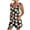 Black, variant on Womens Sunflower Printed Rompers Casual Summer Loose Fit Jumpsuits Short Overalls Comfy Lounge Clothes with Pockets