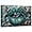 Teal, variant on ZHONGYUTONG Lip Canvas Wall Art Teal Lips with Butterfly Pictures Painting Poster Artwork for Home Decor Framed (16.00" x 24.00")