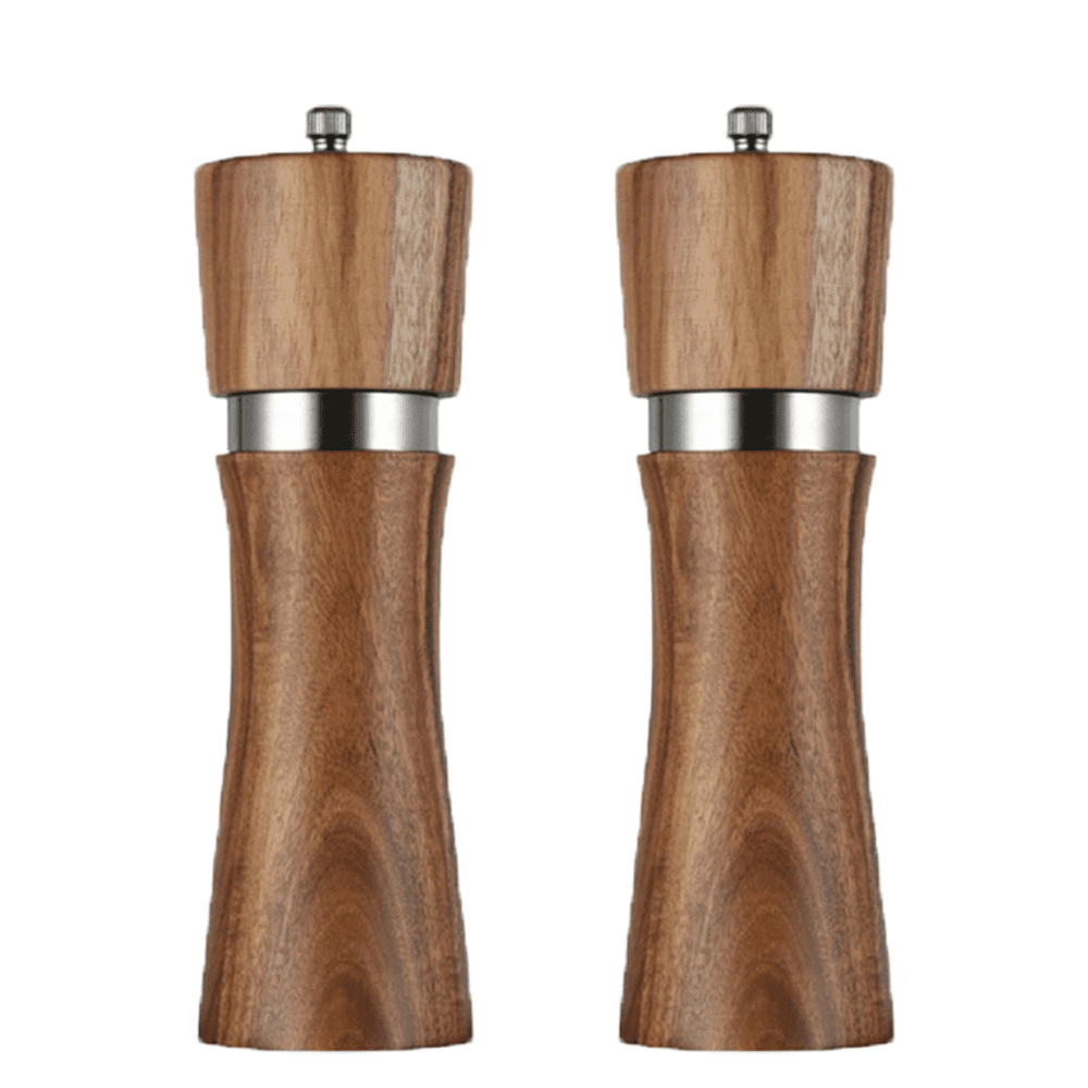 Moulin à Poivre Et Sel Réglable,2pcs Moulin à Sel Transparent Manuel En Céramique Set Moulins à Épices Broyeur En Céramique - Maison Moulin A Poivre Et Sel