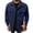Blue, variant on Riecok Cargo Jacket Men Long Sleeve Button down Coats Lapel Collar Jackets Casual Fall Outerwear with Pocket M