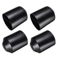 thumbnail image 1 of Paquete de 4 tapas de extremo termorretráctiles 90 mm ID x 120 mm L 1.5:1 Relación tapas de tubo termorretráctil selladas y forradas a prueba de agua para cables eléctricos, negro, 1 of 6