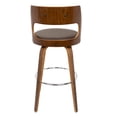 thumbnail image 2 of Carson Carrington  Alingsas 30" Fixed-Height Bar Stool with Bent Wood Legs & Round Footrest (Set of 2) Standard Brown/Walnut Walnut Finish, 2 of 4