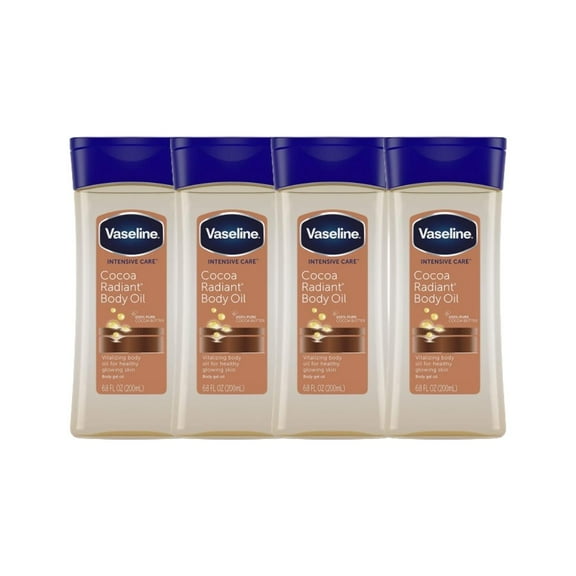 Vaseline Body Gel Oil Cocoa Radiant 4-Pack