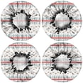 thumbnail image 2 of Shower Caps,Christmas Tree and Bird Pattern Waterproof Shower Cap for Women 4 Pieces,Double Reusable Hair Cover for Shower PEVA Elastic Stretch Hem, 2 of 7