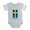 Heather Gray, variant on CafePress - Sweden_B - Cute Infant Baby Football Bodysuit