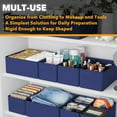 thumbnail image 4 of SpaceAid Drawer Organizer for Clothes, Dresser Drawer Organizer, 12 Pack, Blue, 4 of 6