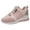 Pink, variant on Women's Walking Shoes Athletic Breathable Non Slip Lightweight Sneakers Ladies Summer Fashion Leather Lace Up Round Head Breathable Thick Sole Casual Sports Shoes