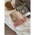 thumbnail image 1 of Pasamontañas para mujer, gorro cálido de invierno, babero de una pieza, gorro de lana de punto Wai con cabeza grande, protección para las orejas, gorro Lei Feng, 1 of 6