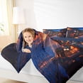 thumbnail image 5 of Feelyou Ancient Japanese House Bedding Comforter Set, Dreamy Streetscape Twin Comforter Sets, Retro Tokyo Theme Reversible Bedding Set, Breathable Home Decor, 2pcs, 5 of 9