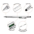 thumbnail image 4 of 48 piezas 6 en 1 herramienta multifuncional bolígrafo regalos para hombres con bolígrafo, regla, destornillador, stylus para Navidad y cumpleaños, 4 of 5