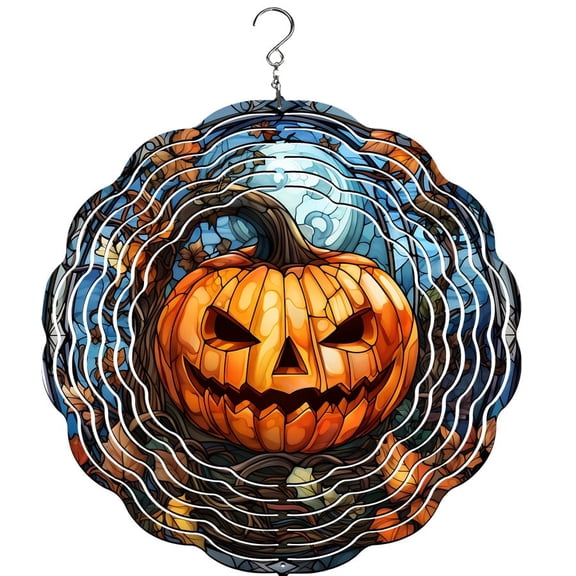 Halloween Pumpkin Wind Spinner, Garden Décor, Yard Décor, Porch Decor