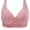 Hot Pink-A, variant on Aofany Women's Plus Size Wireless Bra Lift and Support Bras for Women No Underwire Comfortable Full Coverage Wire Free Everyday Bra