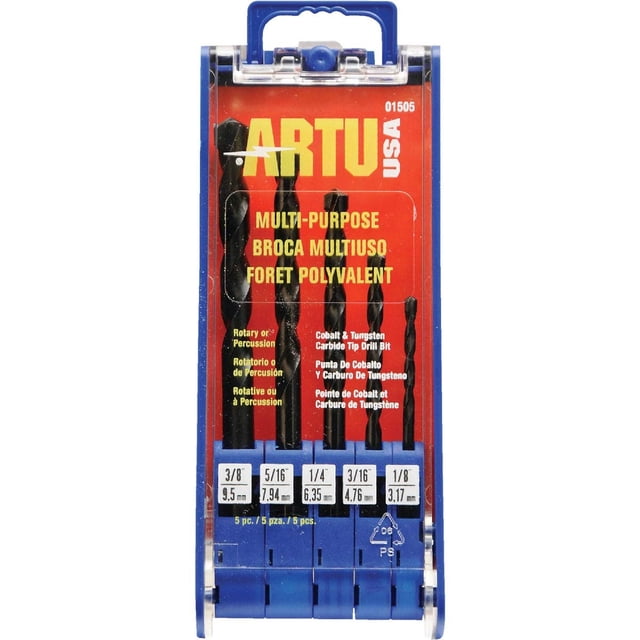 Juego de brocas ARTU-USA, 5 piezas, multiusos