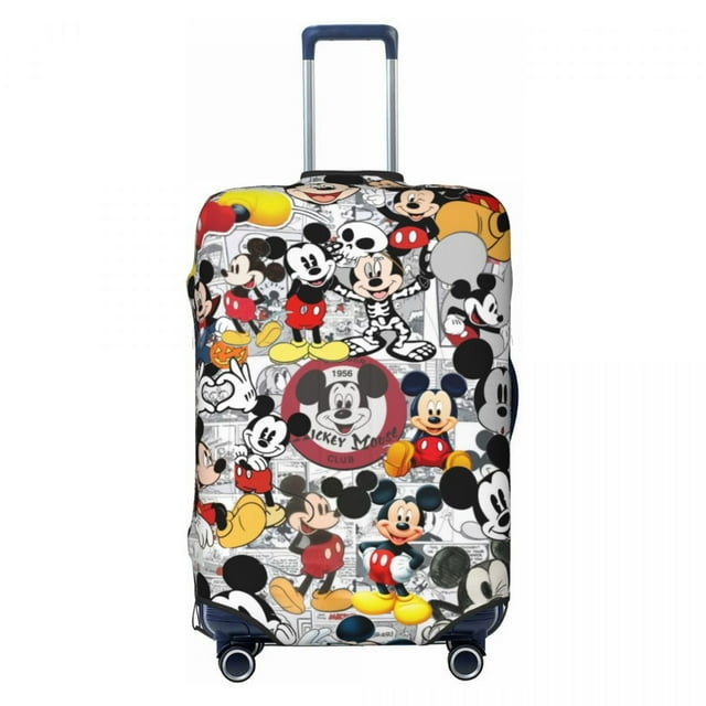 Custom Mickey Mouse Suitcase Cover Elastic Travel Luggage Covers for 18-32 inch