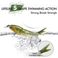 thumbnail image 4 of Señuelo de pesca de depredador, pez de cebo de buceo, hundimiento lento realista para agua dulce y salada, cebo de baño realista para carpa, lucio, trucha, perca Rojo Verde, 4 of 5