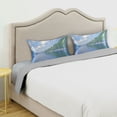 thumbnail image 3 of Yayeee Pillowcase Standard Size Set of 2 Satin Wrinkle Resistant Pillow Case, Blue Sky and River, 3 of 7