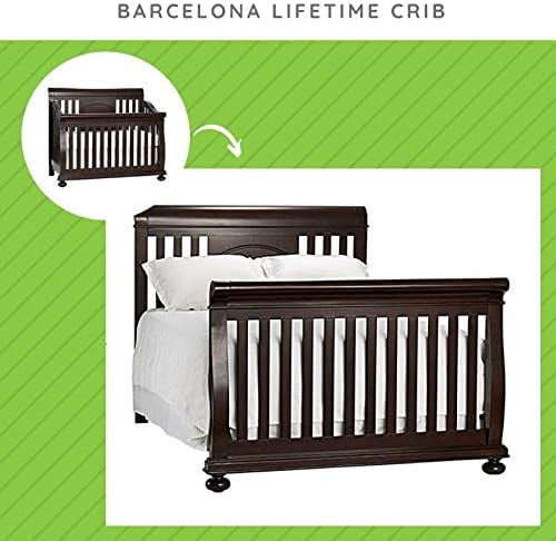 Full-Size Conversion Kit Bed Rails for Baby Cache Cribs (Cherry)