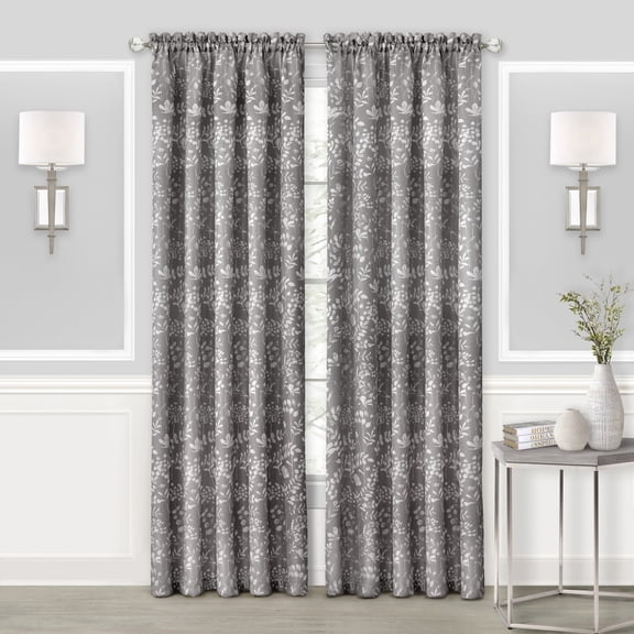 Ergode Charlotte Rod Pocket Window Curtain Panel - 52x84 - Grey