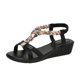 thumbnail image 1 of Amzcrzy Zapatos de mujer,Zapatos de mujer,Zapatillas de mujer, Sandalias romanas de verano con cuña y cristales para mujer Sandalias Mujer Zapatillas De Casa, 1 of 6