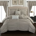 thumbnail image 5 of Gruyeres 20 Piece Comforter Set Ruffled Ruched Designer Bedding, 5 of 6