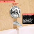 thumbnail image 4 of Danco 10004 Trim Kit, for Use with Delta Tub and Shower Faucets, Plastic, Brushed Nickel, 4 of 7