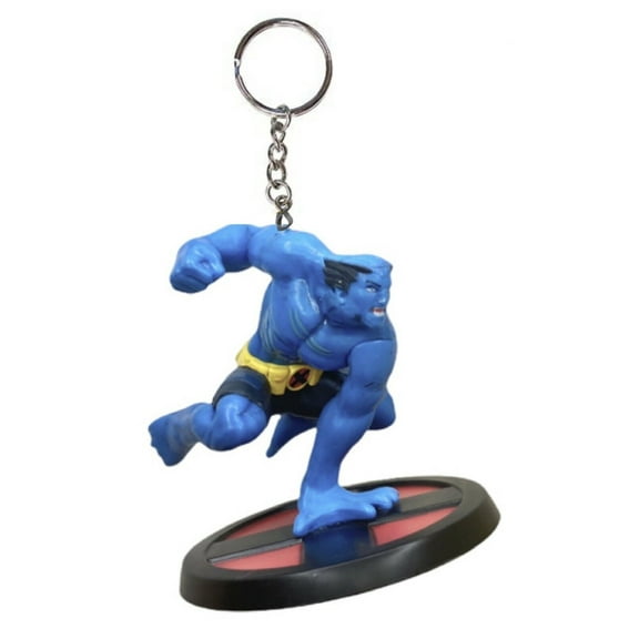 Blue Beast X-Men X Men Key Ring Keychain Pvc Figure Figurine Ornament Charm New