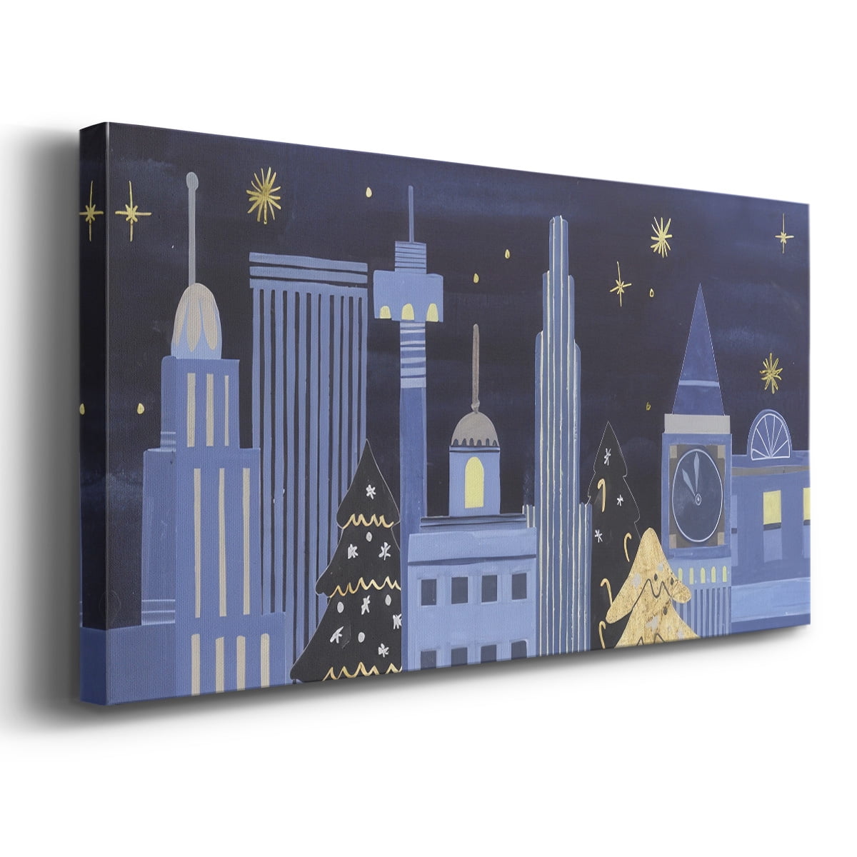 Holiday Night Collection D- Gallery Wrapped Canvas