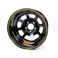 thumbnail image 1 of Aero Race Wheel 52-184540 15X8 4IN 4.50 BLACK, 1 of 4