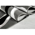 thumbnail image 3 of Ladole Rugs Calvin Abstract Contemporary Modern Mat in Gray and Black 2x3, 3 of 4