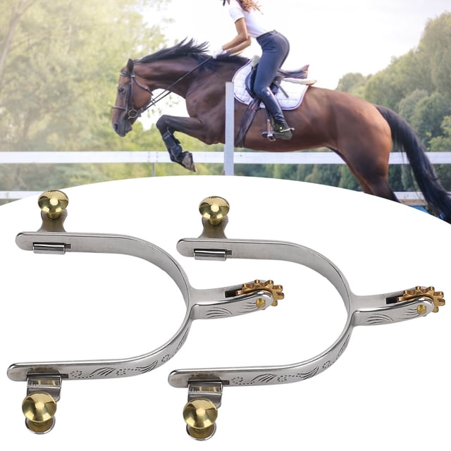 Estilo de Vaquero Espuelas West Cowboy Horse Espuelas, Espuelas de Caballos, Botón de Cinturón 2 piezas para mascotas de Caballos