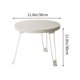 thumbnail image 3 of Mesa pequeña plegable para sofá, mesa auxiliar, mesa redonda pequeña móvil, mesa de comedor pequeña para el hogar, mesas redondas pequeñas de madera para el hogar al aire libre, 3 of 6