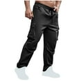 thumbnail image 4 of DDAPJ pyju 2025 Tactical Pants for Men Water Resistant Hiking Cargo Pants Multi Pockets Stretch Waterproof Quick Dry Work Pants Black M, 4 of 9