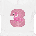 thumbnail image 4 of Inktastic 3rd Birthday Flamingo 3 Year Old Girl Girls Toddler Dress, 4 of 5