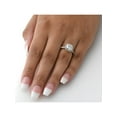 thumbnail image 3 of Certified 2 1/2Ct Cushion Halo Lab Grown Diamond Engagement Ring Gold (G/VS-SI1), 3 of 3