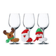 thumbnail image 5 of ckepdyeh 6 piezas de copas de vino navideñas de Papá Noel: marcadores de bebidas para copas de vino navideñas, 5 of 8