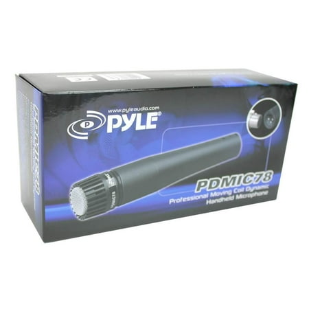 4) PYLE PRO PDMIC78 Professional Moving-Coil Dynamic Handheld Microphones Mic