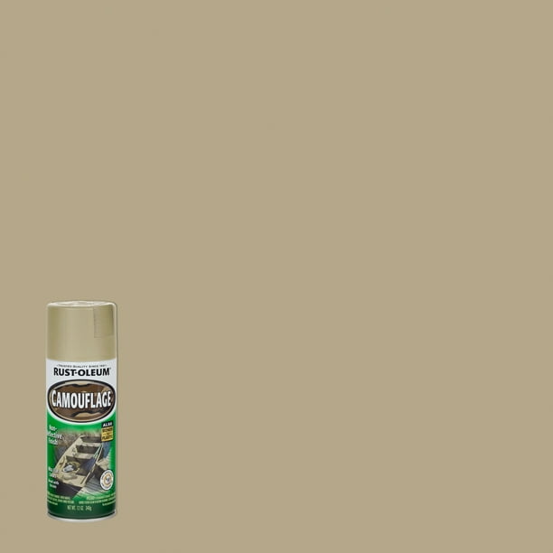 Sand, RustOleum Camouflage 2X Ultra Cover Spray Paint339004, 12 oz