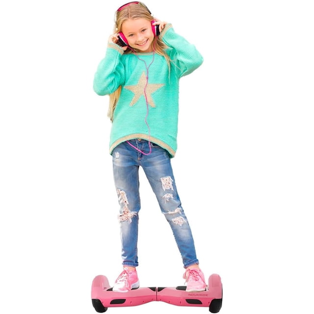 Hoverboard Electrico Novaride Patineta para Adulto con Luces LED 200W Nova-Hover Air rosa