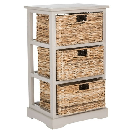 Safavieh Halle 3 Wicker Basket Storage Side Table