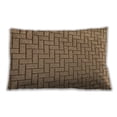 thumbnail image 1 of Ahgly Company Patterned Indoor Rectangular Saddle Brown Lumbar Throw Pillow, 13 inch by 19 inch, 1 of 5