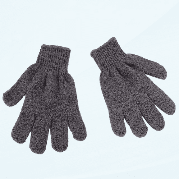 2 x Bamboo Charcoal Exfoliating Gloves Bath Shower Spa Mitt Skin Care Body Scrub