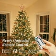 thumbnail image 4 of Lewondr Christmas Star Tree Topper,USB Powered Remote Controlled Star Tree Topper with Lights and Sequins for Holiday Xmas Decoration, Rose Gold, 4 of 9
