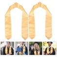 thumbnail image 2 of Hemoton 10 pcs  Graduation Gown Sashes Graduation Honor Sash Unisex Plain Graduation Stole Sash, 2 of 8