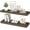Rustic Brown, variant on Floating Shelves for Wall - 32 x 9 Inch Natural Wood Shelves for Bathroom, Bedroom, Kitchen Decor, Farmhouse Decor Set of 2, Natural Wood