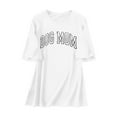 thumbnail image 3 of Women's Oversized Top Vintage Loose Short Sleeve T Shirt Long Sleeve Fitted Casual Workout Tops Women Striped Short Sleeve Tee T Shirts Long Sleeve T Shirts for Woman Womens Athletic Clothes Full T, 3 of 3