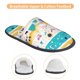 thumbnail image 3 of Fotbe Funny Farm Pantuflas Peludas para Mujer con Estampado, Zapatillas de Peluche, Zapatos de Invierno para Casa, Uso Interior y Exterior-Large, 3 of 8