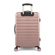 iFLY Fibertech 3-Piece Expandable Hardside Spinner Luggage Set – 20 Carry-On, 24 & 28 Checked, Rose Gold